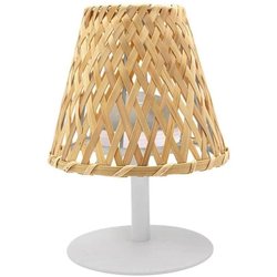 Lámpara de mesa inalámbrica - LUMISKY - IBIZA - H26 cm - Bambú natural