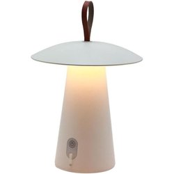 Kabellose Tischleuchte  LUMISKY  FUNGY  H29 cm  Aluminium  Lederg