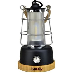 Lanterna senza fili - LUMISKY - WILDY - H23 cm - Maniglia in corda - L