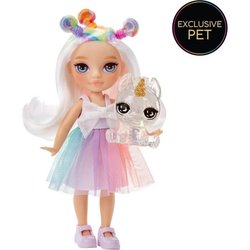 Rainbow High Littles - bambola da 15 cm + animale domestico - Rainbow 