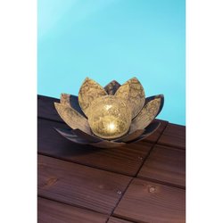 Nénuphar solaire - GALIX - Boule craquelée - 7 Lumens - 8 heures d écl