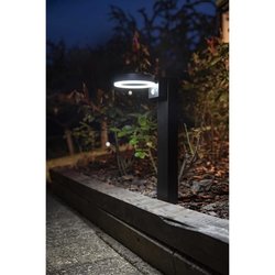 Zonnepaal - GALIX - G4590B - Zeer helder - Roestvrij staal (Wandlampop