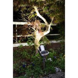 GALIX Faretto ad energia solare in acciaio inossidabile spazzolato - 0
