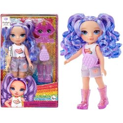 Rainbow High Littles - pop van 15 cm + huisdier - Paars - Vanaf 4 jaar