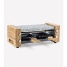 Appareil a raclette HKoeNIG - WOD2 - Jusqu a 2 personnes - Pierre a cu