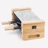 Appareil a raclette HKoeNIG - WOD2 - Jusqu a 2 personnes - Pierre a cu