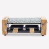 Appareil a raclette HKoeNIG - WOD2 - Jusqu a 2 personnes - Pierre a cu