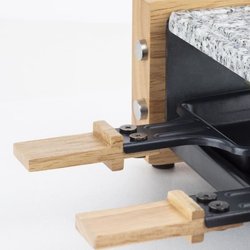Appareil a raclette HKoeNIG - WOD2 - Jusqu a 2 personnes - Pierre a cu