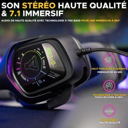 Cuffie da gioco cablate - The G-Lab - KORP COBALT 7.1 - Suono surround