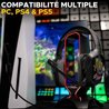 Cuffie da gioco cablate - The G-Lab - KORP COBALT 7.1 - Suono surround