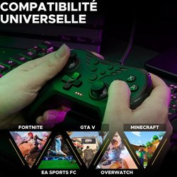 Gamer Controller - THE G-LAB - K-PAD HELIUM - Wired - PC & PS - Black