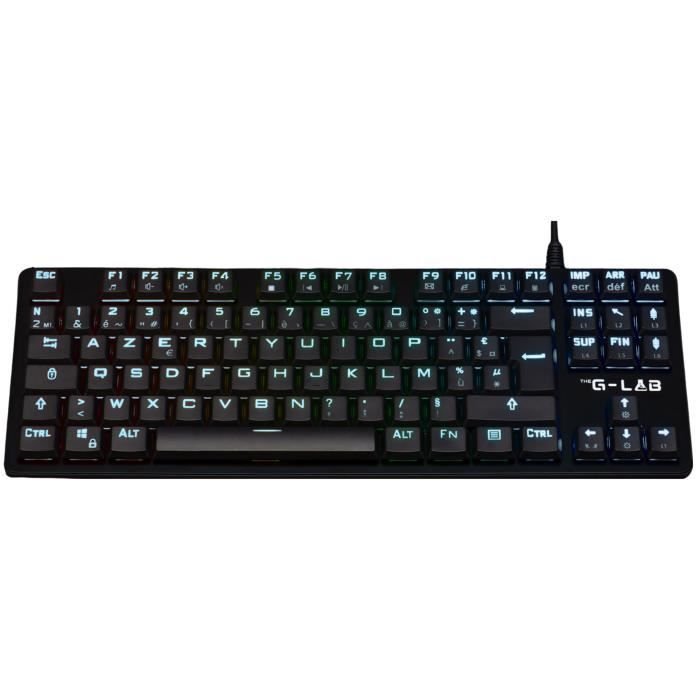 Gaming-Tastatur  The G-Lab  KEYZ PLATI. TKL  TKL-Format  mechanisc