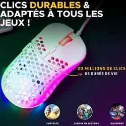 Mouse da gioco cablato - The G-Lab - KULT-OXYGEN - RGB - 12800 DPI - B