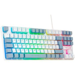 Gaming Keyboard - The G-Lab - KEYZ CAESIUM - RGB - White & gray - TKL