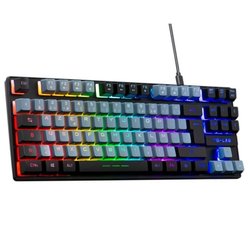 Gaming-Tastatur - The G-Lab - KEYZ CAESIUM - RGB - Grau & Schwarz - TK