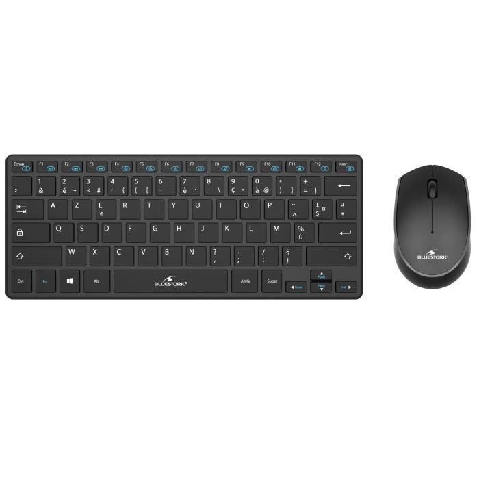 Tastiera wireless e pacchetto mouse - BlueStork - No./fr - Ultra Compa