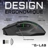 Wireless RGB Gaming Maus Die G -Lab 7200 DPI - Schwarz