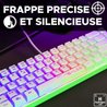 Clavier Gamer - The G-Lab - KEYZ HYDROGEN - 60% Format Compact - Rétro