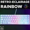 Clavier Gamer - The G-Lab - KEYZ HYDROGEN - 60% Format Compact - Rétro