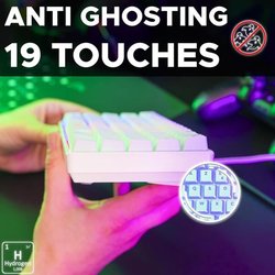 Clavier Gamer - The G-Lab - KEYZ HYDROGEN - 60% Format Compact - Rétro