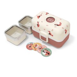 Lunch Box Enfant - MONBENTO - 3 Compartiments - Sans BPA - MB Tresor F