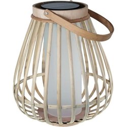 Bambus-Solarlampe - Marta - Beige