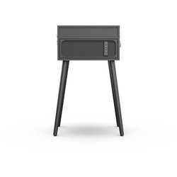 Giradischi in vinile RYGHT ALTO su supporti - Nero - Altoparlante Blue