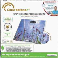 Báscula de baño - LITTLE BALANCE - USB-C - Lavanda