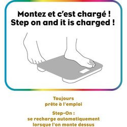 Báscula de baño - LITTLE BALANCE - Automática Kinetic - Bambú