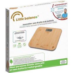 Báscula de baño - LITTLE BALANCE - Automática Kinetic - Bambú
