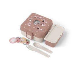 Boite a Sandwich Enfant - MONBENTO - Couverts inclus - Sans BPA - Snac