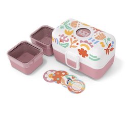 Lunch Box Enfant - MONBENTO - 3 Compartiments - Sans BPA - MB Tresor P