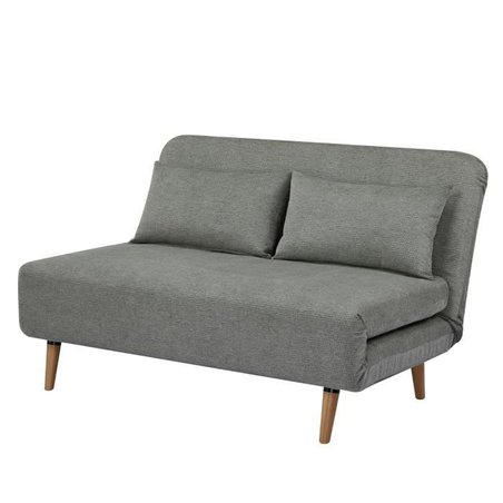 BZ Schlafsofa - 2 Sitze - Hellgrüner Stoff - 130 x 90 x 81 cm - DEPLO