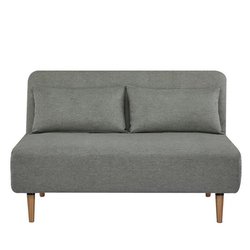 BZ Schlafsofa - 2 Sitze - Hellgrüner Stoff - 130 x 90 x 81 cm - DEPLO