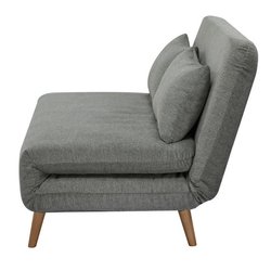 BZ Schlafsofa - 2 Sitze - Hellgrüner Stoff - 130 x 90 x 81 cm - DEPLO