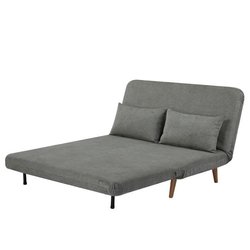 BZ Schlafsofa - 2 Sitze - Hellgrüner Stoff - 130 x 90 x 81 cm - DEPLO