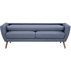 3-Sitzer-Sofa - LILLY - Hellblauer Stoff - 193 x 79 x 86 cm - SENHO
