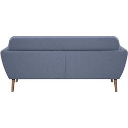 3-Sitzer-Sofa - LILLY - Hellblauer Stoff - 193 x 79 x 86 cm - SENHO