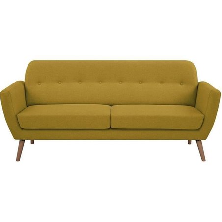 3-Sitzer-Sofa LILLY - Senfgelb - 193 x 79 x 86 cm - SENHO