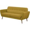 3-Sitzer-Sofa LILLY - Senfgelb - 193 x 79 x 86 cm - SENHO