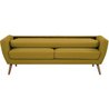 3-Sitzer-Sofa LILLY - Senfgelb - 193 x 79 x 86 cm - SENHO