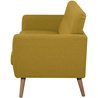 3-Sitzer-Sofa LILLY - Senfgelb - 193 x 79 x 86 cm - SENHO