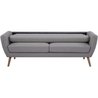 Sofa - 3 Plätze - LILLY - Beiger Stoff - 193 x 79 x 86 cm - SENHO
