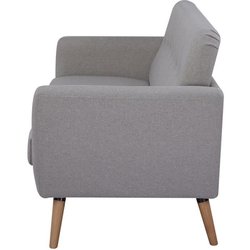 Sofa - 3 Plätze - LILLY - Beiger Stoff - 193 x 79 x 86 cm - SENHO