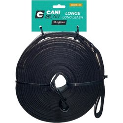 Hundehalsband  CANI GEAR  10 m  Weiches Neopren mit Griff  Schwarz