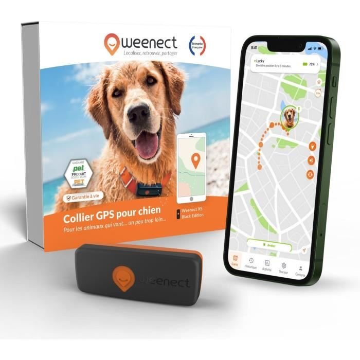 Tracker GPS per cani - Weenect XS (Black Edition 2023)