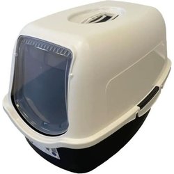 PET Design Sacha Toilet Maison - 56 x 40 x 39 cm - zwart en wit - voor