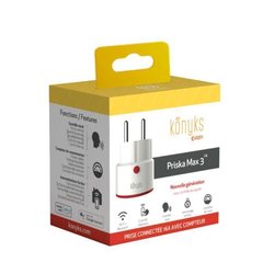 Presa connessa WiFi + BT 16A con misuratore di consumo - Konyks Priska