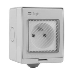 Außensteckdose  KONYKS  Pluviose FR  WLAN  Weiß