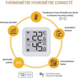 Termometro e igrometro - KONYKS - Termo 2 - Interno - Rilevatore di te